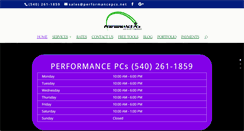 Desktop Screenshot of performancepcs.net